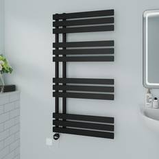Heated Towel Rails Brayden Studio Caihla Designer Heated Towel Rail 120 x 60 x 7.35 in Black