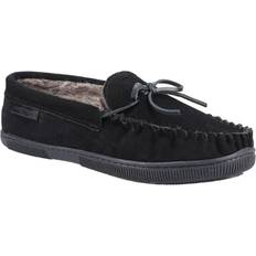 Hush Puppies Svarta Innetofflor Hush Puppies Ace Suede Slippers - Men's
