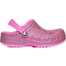 Clogs Crocs Baya Lined Glitter Clogs - Electric Pink