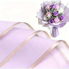 Purple Gift Wrapping Papers Shein Flower Wrapping Paper 20 Sheets