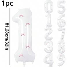 White Number Balloons Shein White Number Balloon 32 Inch Large Foil