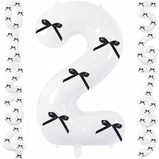 White Number Balloons Shein 32 Inch White Large Numbers Balloons 0-9