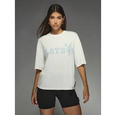 Missguided Bunny Logo Print Round Neck T-Shirt - Casual