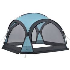 Pro-Tec Kuppelpavillon Grästorp Eventzelt mit LED 3,45 x 3,45 x 2,47 m