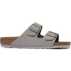 Birkenstock Arizona BF Saffiano Stone Coin - Grey