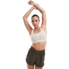 Adidas Elastan/Lycra/Spandex BH:ar adidas PowerReact Training Bra - Ljusbeige/White