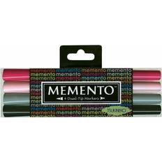 Tsukineko Dual-Ended Memento Markers 4-Pack