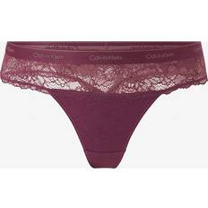 Calvin Klein Lilla Trusser Calvin Klein High Waisted Thong - Mauve Wine