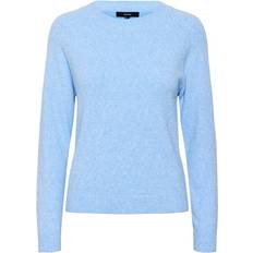 Vero Moda Klær Vero Moda Vmdoffy LS O-Neck Blouse - Blue