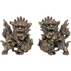 Design Toscano Shishi Foo Dogs Chinese Lion Statues Figurine