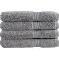Gold Towels vidaXL Premium Sauna Towels 80 x 200 cm Set of 4 Bath Towel Red, Gold, Grey