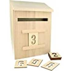 Artemio Adventskalender i Trä 20 cm x 28 cm x 9,5 cm