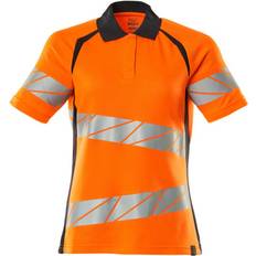 Work Tops Polo-Shirt Accelerate Safe - Hi-Vis Orange/Schwarzblau