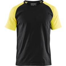 Blåkläder Work Tops Blåkläder Hi-Vis Sleeve T-Shirt - Black/Hi-Vis Yellow