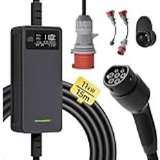 dé EV Laddare CEE Laddkabel Typ 2 11 kW