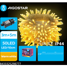 Aigostar Lamper Aigostar 5m LED Varm Hvid Varm Hvid Lyskæde