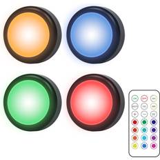 INF Spotlights 4-pak med 13 Farver LED bånd