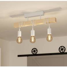 Hvid - Træ Loftplafonder Eglo Townshend Loftlampe Hvid Loftplafond