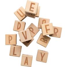 Wooden Blocks Sebra Letter Blocks 16 pcs