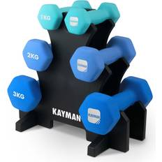 Kayman Neoprene Weights Dumbbells Set 1kg 2kg 3kg