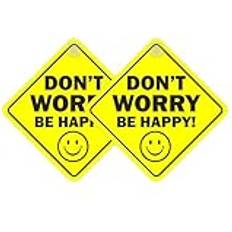 Parking Discs on sale Tek Automotive Don't Worry Be Happy Car Sign Twin Pack