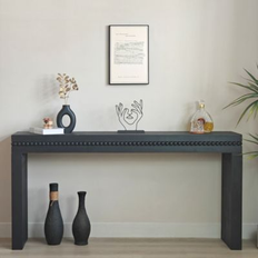 Console Tables Simplie Fun Wood Desk Antique Black Black Wood Console Table