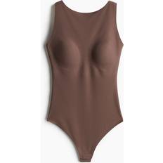 Shapewear & Under Garments H&M Light Shape Microfiber Thong Bodysuit - Beige