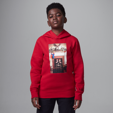 Jordan Printed Fleeced Cotton Hoodie - Air