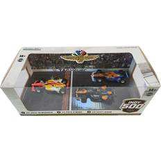 GreenLight 11613 2024 Indianapolis 500 Podium 3-Car Set #2 Josef Newgarden, 5 Pato O'Ward, 9 Scott Dixon 1:64 Scale Indy 500 in Diorama Display Box