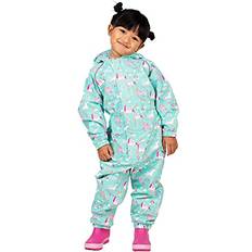 Rain Overalls Children's Clothing Jan & Jul Baby Girls Rain Coverall Waterproof Fleece-Lined Suit Unicorn