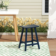 Textile Outdoor Bar Stools Rosalind Wheeler Waretown Patio Bar Stool 24.0 H x 19.0 W x 15.5 D