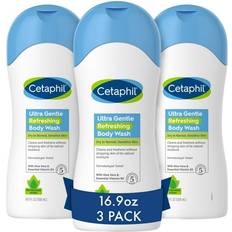 Galderma Cetaphil Ultra Gentle Refreshing Body Wash 16.9oz Pack of 3