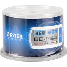 Ritek 50pcs Blu-ray Blank Disc 25GB BD-R
