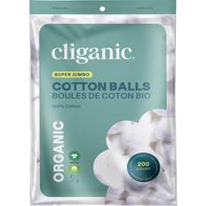 Cliganic Organic Super Jumbo Cotton Balls 200 Count