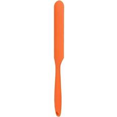 Hair Removal Guuyoo Mengzhilian, Wax Spatula 9.45in Reusable Professional Waxing Applicator Silicone Scraper Ergonomic Heat Resistant for Home Beauty Salon for Wax Warmer (Orange)