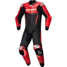 Black Motorcycle Suits Alpinestars GP-R7 Leather Suit - Black/Mid Red