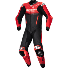 Moottoripyörävarusteet Alpinestars Nahkapuku GP-R7 1kpl - Musta/Punainen