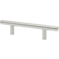 Rok Modern Bar 4-1/4" Brushed Nickel Kitchen Cabinet Dresser Pull Handle