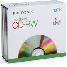 Memorex 700MB 80-Minute 12X CD-RW Media 10-Pack