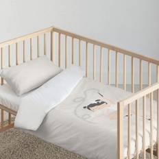 Beige Mattress Covers Kid's Room Cotton Chay Kids Cot Quilt Cover 100 x 120 cm