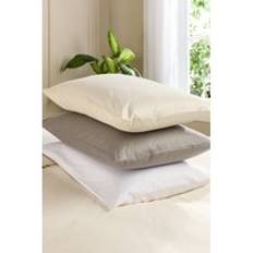 Linen - White Pillow Cases Hotel Pure Luxury Classic Pillowcase Pair Pillow Case White