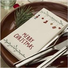 Serviette Merry Christmas Weihnachtsgirlande 40 cm