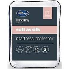 Mattress Covers on sale Silentnight Soft As Silk Protector Single Mattress Cover White