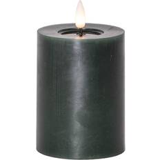 Gröna LED-ljus Star Trading Flamme Flow LED Blockljus 12.5 cm Grön LED-ljus