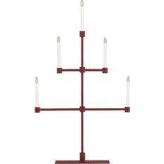 Venture Home Avoriaz Adventslysestage 92 cm Rød Vindueslampe Lysestage