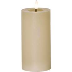 Beige LED-ljus Star Trading Flamme Flow LED Blockljus 17.5 cm Beige LED-ljus