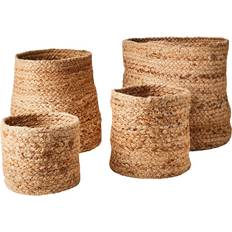 Jute Lådor & Korgar Affari of Sweden Collect Natur Set om 4 Korg