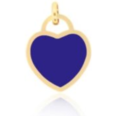 Lapis Charms & Pendants The Lovery Lapis Heart Padlock Charm 14K Gold millimeters Lapis (18 mm)