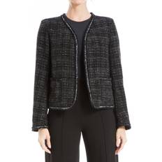 Max Studio Tweed Jacket - Black