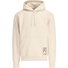 Burberry Tröjor Burberry Huvtröja Med Logopatch - Beige